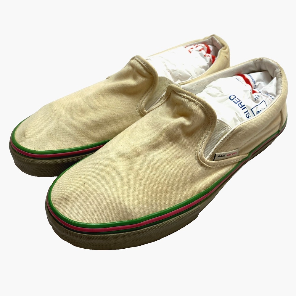 Marc Jacobs x Vans Collaboration Shoes Mens 8 Tan Slip On